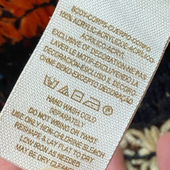 Free People New Romantics crochet Stripe Knit Top - Picture 8 of 9